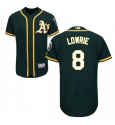 Mens Majestic Oakland Athletics 8 Jed Lowrie Green Alternate Flex Base Authentic Collection MLB Jersey Mens Majestic Oakland Athletics 8 Jed Lowrie Green Alternate Flex Base Authentic Collection MLB Jersey