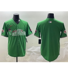 Men Philadelphia Phillies Blank Green Phanatic Limited Stitched Jersey