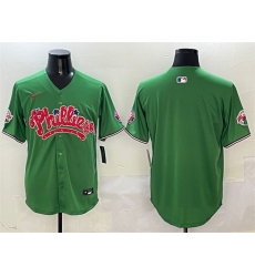 Men Philadelphia Phillies Blank Green Phanatic Limited Stitched Jersey
