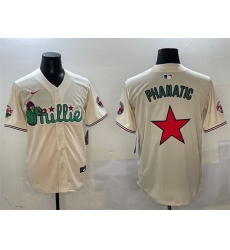 Men Philadelphia Phillies Phanatic Cream Limited Stitched Jersey