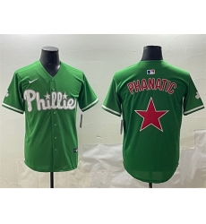 Men Philadelphia Phillies Phanatic Green Limited Stitched Jersey