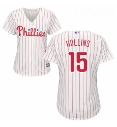 Womens Majestic Philadelphia Phillies 15 Dave Hollins Authentic WhiteRed Strip Home Cool Base MLB Jersey Womens Majestic Philadelphia Phillies 15 Dave Hollins Authentic WhiteRed Strip Home Cool Base MLB Jersey