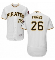 Mens Majestic Pittsburgh Pirates 26 Adam Frazier White Home Flex Base Authentic Collection MLB Jersey Mens Majestic Pittsburgh Pirates 26 Adam Frazier White Home Flex Base Authentic Collection MLB Jersey