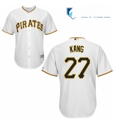 Mens Majestic Pittsburgh Pirates 27 Jung ho Kang Replica White Home Cool Base MLB Jersey Mens Majestic Pittsburgh Pirates 27 Jung ho Kang Replica White Home Cool Base MLB Jersey
