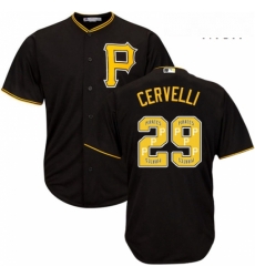 Mens Majestic Pittsburgh Pirates 29 Francisco Cervelli Authentic Black Team Logo Fashion Cool Base MLB Jersey Mens Majestic Pittsburgh Pirates 29 Francisco Cervelli Authentic Black Team Logo Fashion Cool Base MLB Jersey