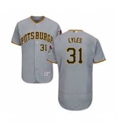 Mens Pittsburgh Pirates 31 Jordan Lyles Grey Road Flex Base Authentic Collection Baseball Jersey Mens Pittsburgh Pirates 31 Jordan Lyles Grey Road Flex Base Authentic Collection Baseball Jersey