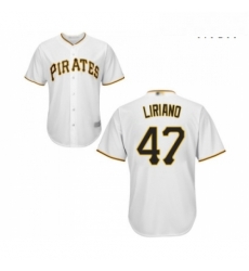 Mens Pittsburgh Pirates 47 Francisco Liriano Replica White Home Cool Base Baseball Jersey Mens Pittsburgh Pirates 47 Francisco Liriano Replica White Home Cool Base Baseball Jersey