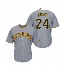 Youth Pittsburgh Pirates 24 Chris Archer Replica Grey Road Cool Base Baseball Jersey Youth Pittsburgh Pirates 24 Chris Archer Replica Grey Road Cool Base Baseball Jersey