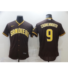 Men Nike San Diego Padres 9 CRONENWORTH Brown Tan Authentic Alternate Player Jersey Men Nike San Diego Padres 9 CRONENWORTH Brown Tan Authentic Alternate Player Jersey