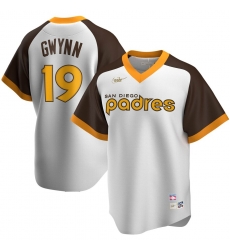 Men San Diego Padres 19 Tony Gwynn San Nike Home Cooperstown Collection Player MLB Jersey White Men San Diego Padres 19 Tony Gwynn San Nike Home Cooperstown Collection Player MLB Jersey White