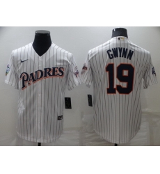 Men San Diego Padres 19 Tony Gwynn White Cool Base Stitched jersey Men San Diego Padres 19 Tony Gwynn White Cool Base Stitched jersey