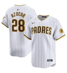 Men San Diego Padres 28 Jose Azocar White 2024 Home Limited Stitched Baseball Jersey Men San Diego Padres 28 Jose Azocar White 2024 Home Limited Stitched Baseball Jersey