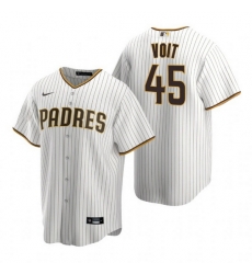 Men San Diego Padres 45 Luke Voit White Cool Base Stitched Jerse Men San Diego Padres 45 Luke Voit White Cool Base Stitched Jerse