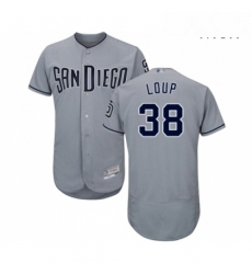 Mens San Diego Padres 38 Aaron Loup Authentic Grey Road Cool Base Baseball Jersey Mens San Diego Padres 38 Aaron Loup Authentic Grey Road Cool Base Baseball Jersey