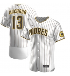 Padres 13 Manny Machado White Nike 2020 Flexbase Jersey 2 Padres 13 Manny Machado White Nike 2020 Flexbase Jersey 2
