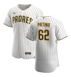 San Diego Padres 62 Luis Patino Men Nike White Brown Home 2020 Authentic Player Jersey San Diego Padres 62 Luis Patino Men Nike White Brown Home 2020 Authentic Player Jersey