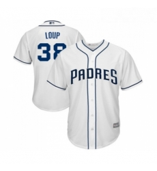 Youth San Diego Padres 38 Aaron Loup Replica White Home Cool Base Baseball Jersey Youth San Diego Padres 38 Aaron Loup Replica White Home Cool Base Baseball Jersey