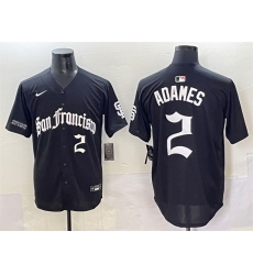 Men San Francisco Giants 2 Willy Adames Black Gothic Fog Edition Vapor Premier Limited Stitched Baseball Jersey Men San Francisco Giants 2 Willy Adames Black Gothic Fog Edition Vapor Premier Limited Stitched Baseball Jersey