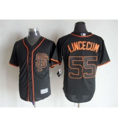 Men San Francisco Giants Tim Lincecum 55 Black Stitched Cool Base MLB Jersey Men San Francisco Giants Tim Lincecum 55 Black Stitched Cool Base MLB Jersey