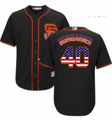 Mens Majestic San Francisco Giants 40 Madison Bumgarner Authentic Black USA Flag Fashion MLB Jersey Mens Majestic San Francisco Giants 40 Madison Bumgarner Authentic Black USA Flag Fashion MLB Jersey