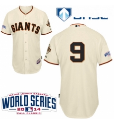 Mens Majestic San Francisco Giants 9 Brandon Belt Replica Cream Home Cool Base w2014 World Series Patch MLB Jersey Mens Majestic San Francisco Giants 9 Brandon Belt Replica Cream Home Cool Base w2014 World Series Patch MLB Jersey