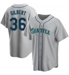 Men Seattle Mariners 36 Logan Gilbert Gray Cool Base Stitched Jersey Men Seattle Mariners 36 Logan Gilbert Gray Cool Base Stitched Jersey