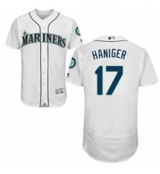 Mens Majestic Seattle Mariners 17 Mitch Haniger White Home Flex Base Authentic Collection MLB Jersey Mens Majestic Seattle Mariners 17 Mitch Haniger White Home Flex Base Authentic Collection MLB Jersey