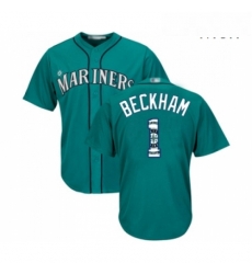 Mens Seattle Mariners 1 Tim Beckham Authentic Teal Green Team Logo Fashion Cool Base Baseball Jersey Mens Seattle Mariners 1 Tim Beckham Authentic Teal Green Team Logo Fashion Cool Base Baseball Jersey