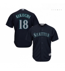 Mens Seattle Mariners 18 Yusei Kikuchi Replica Navy Blue Alternate 2 Cool Base Baseball Jersey Mens Seattle Mariners 18 Yusei Kikuchi Replica Navy Blue Alternate 2 Cool Base Baseball Jersey