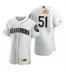 Seattle Mariners 51 Ichiro Suzuki White Nike Mens Authentic Golden Edition MLB Jersey Seattle Mariners 51 Ichiro Suzuki White Nike Mens Authentic Golden Edition MLB Jersey