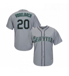 Youth Seattle Mariners 20 Dan Vogelbach Replica Grey Road Cool Base Baseball Jersey Youth Seattle Mariners 20 Dan Vogelbach Replica Grey Road Cool Base Baseball Jersey