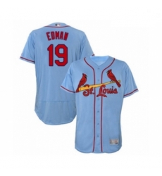 Men St. Louis Cardinals 19 Tommy Edman Light Blue Alternate Flex Base Authentic Collection Baseball Player Jersey