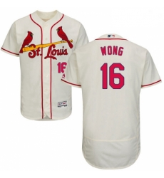 Mens Majestic St Louis Cardinals 16 Kolten Wong Cream Alternate Flex Base Authentic Collection MLB Jersey Mens Majestic St Louis Cardinals 16 Kolten Wong Cream Alternate Flex Base Authentic Collection MLB Jersey