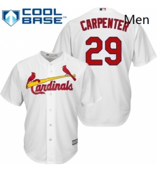 Mens Majestic St Louis Cardinals 29 Chris Carpenter Replica White Home Cool Base MLB Jersey Mens Majestic St Louis Cardinals 29 Chris Carpenter Replica White Home Cool Base MLB Jersey