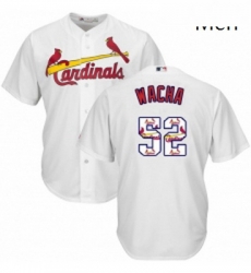 Mens Majestic St Louis Cardinals 52 Michael Wacha Authentic White Team Logo Fashion Cool Base MLB Jersey Mens Majestic St Louis Cardinals 52 Michael Wacha Authentic White Team Logo Fashion Cool Base MLB Jersey