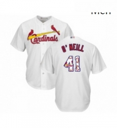 Mens St Louis Cardinals 41 Tyler O Neill Authentic White Team Logo Fashion Cool Base Baseball Jersey Mens St Louis Cardinals 41 Tyler O Neill Authentic White Team Logo Fashion Cool Base Baseball Jersey