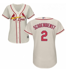 Womens Majestic St Louis Cardinals 2 Red Schoendienst Replica Cream Alternate Cool Base MLB Jersey Womens Majestic St Louis Cardinals 2 Red Schoendienst Replica Cream Alternate Cool Base MLB Jersey