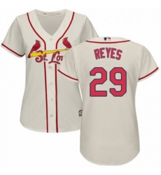 Womens Majestic St Louis Cardinals 29 lex Reyes Replica Cream Alternate Cool Base MLB Jersey Womens Majestic St Louis Cardinals 29 lex Reyes Replica Cream Alternate Cool Base MLB Jersey