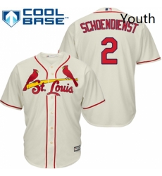 Youth Majestic St Louis Cardinals 2 Red Schoendienst Authentic Cream Alternate Cool Base MLB Jersey Youth Majestic St Louis Cardinals 2 Red Schoendienst Authentic Cream Alternate Cool Base MLB Jersey