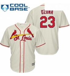 Youth Majestic St Louis Cardinals 23 Marcell Ozuna Authentic Cream Alternate Cool Base MLB Jersey Youth Majestic St Louis Cardinals 23 Marcell Ozuna Authentic Cream Alternate Cool Base MLB Jersey