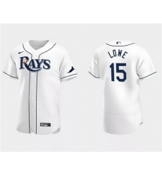 Men Tampa Bay Rays 15 Josh Lowe White Flex Base Stitched Jersey Men Tampa Bay Rays 15 Josh Lowe White Flex Base Stitched Jersey