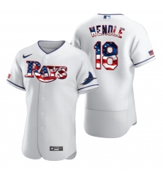 Men Tampa Bay Rays 18 Joey Wendle Men Nike White Fluttering USA Flag Limited Edition Flex Base MLB Jersey Men Tampa Bay Rays 18 Joey Wendle Men Nike White Fluttering USA Flag Limited Edition Flex Base MLB Jersey