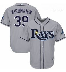 Mens Majestic Tampa Bay Rays 39 Kevin Kiermaier Replica Grey Road Cool Base MLB Jersey Mens Majestic Tampa Bay Rays 39 Kevin Kiermaier Replica Grey Road Cool Base MLB Jersey
