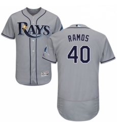 Mens Majestic Tampa Bay Rays 40 Wilson Ramos Grey Flexbase Authentic Collection MLB Jersey Mens Majestic Tampa Bay Rays 40 Wilson Ramos Grey Flexbase Authentic Collection MLB Jersey