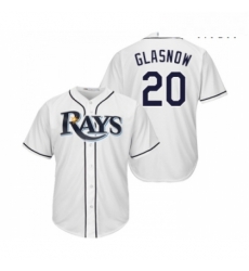 Mens Tampa Bay Rays 20 Tyler Glasnow Replica White Home Cool Base Baseball Jersey Mens Tampa Bay Rays 20 Tyler Glasnow Replica White Home Cool Base Baseball Jersey