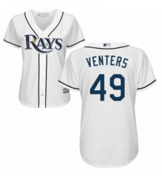 Womens Majestic Tampa Bay Rays 49 Jonny Venters Replica White Home Cool Base MLB Jersey Womens Majestic Tampa Bay Rays 49 Jonny Venters Replica White Home Cool Base MLB Jersey