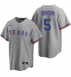 Men Texas Rangers 5 Corey Seager Grey Cool Base Stitched Baseball Jersey Men Texas Rangers 5 Corey Seager Grey Cool Base Stitched Baseball Jersey