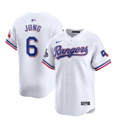 Men Texas Rangers 6 Josh Jung White 2023 World Series Champions Stitched Baseball Jersey Men Texas Rangers 6 Josh Jung White 2023 World Series Champions Stitched Baseball Jersey