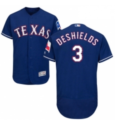 Mens Majestic Texas Rangers 3 Delino DeShields Royal Blue Alternate Flex Base Authentic Collection MLB Jersey Mens Majestic Texas Rangers 3 Delino DeShields Royal Blue Alternate Flex Base Authentic Collection MLB Jersey