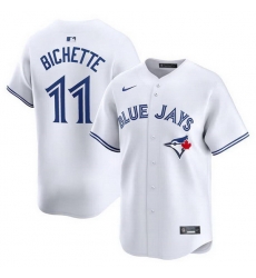 Men Toronto Blue Jays 11 Bo Bichette White 2024 Home Limited Stitched Baseball Jersey